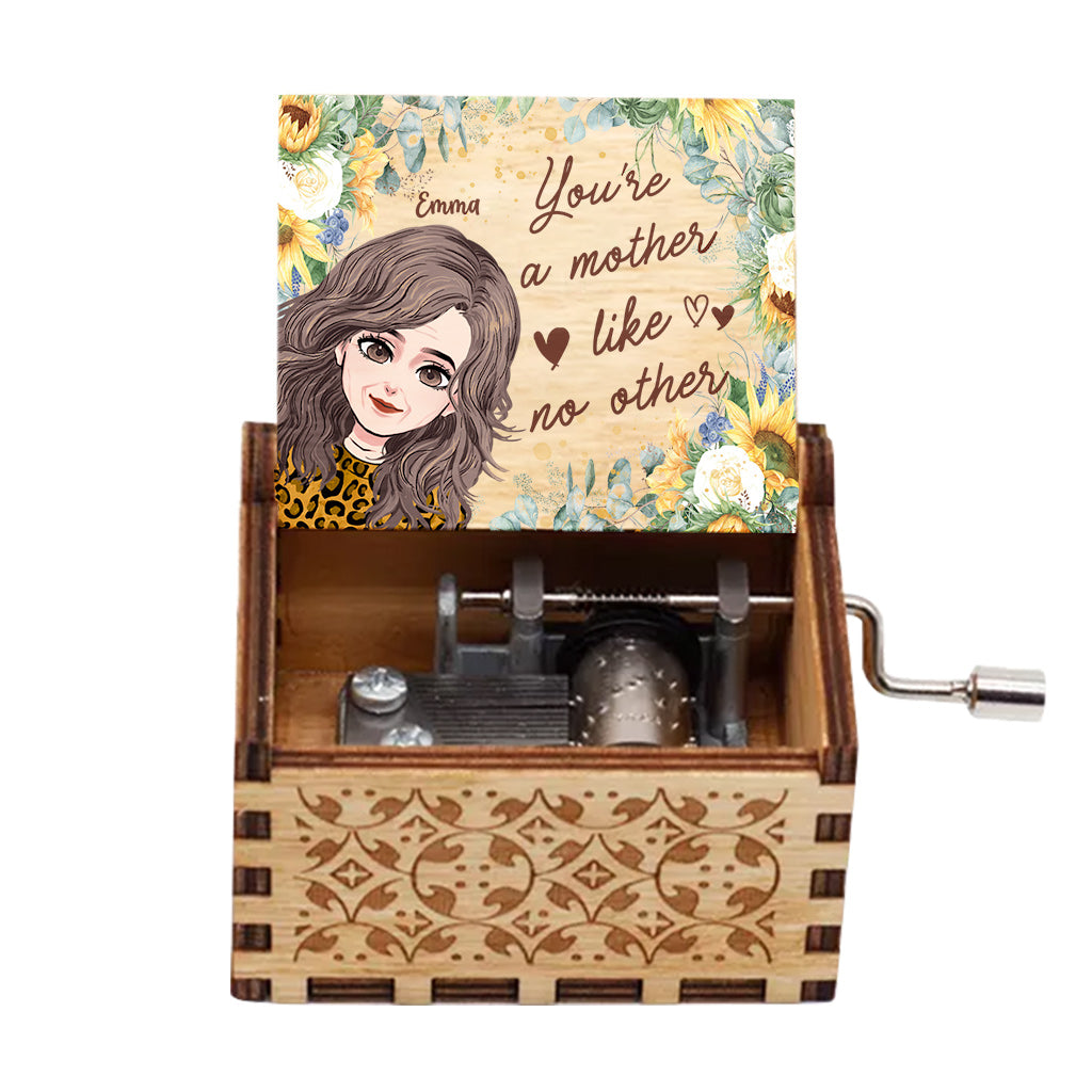 You're A Mother Like No Other - Personalized Mother's Day Mother Hand Crank Music Box