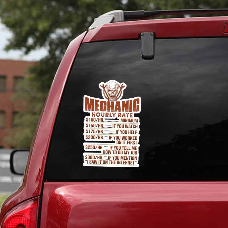 Mechanic Hour Rate Decal Full 062021