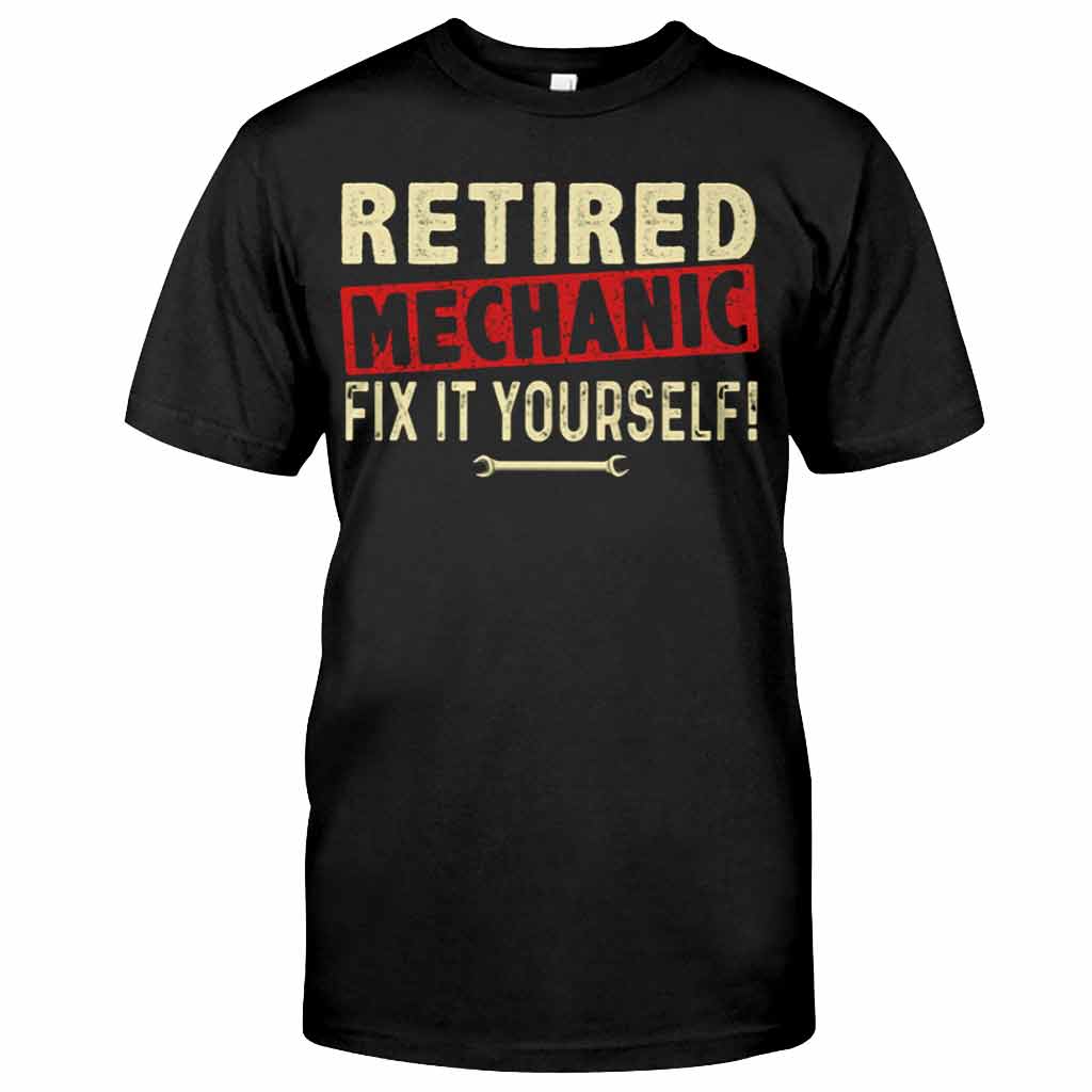 Retired Mechanic T-shirt And Hoodie 062021