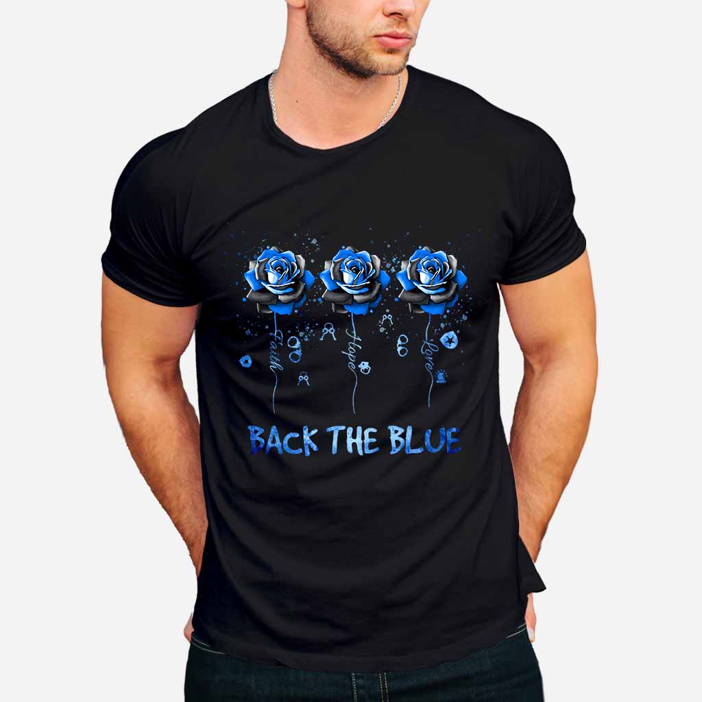 Blue Roses - Police Officer T-shirt And Hoodie 062021