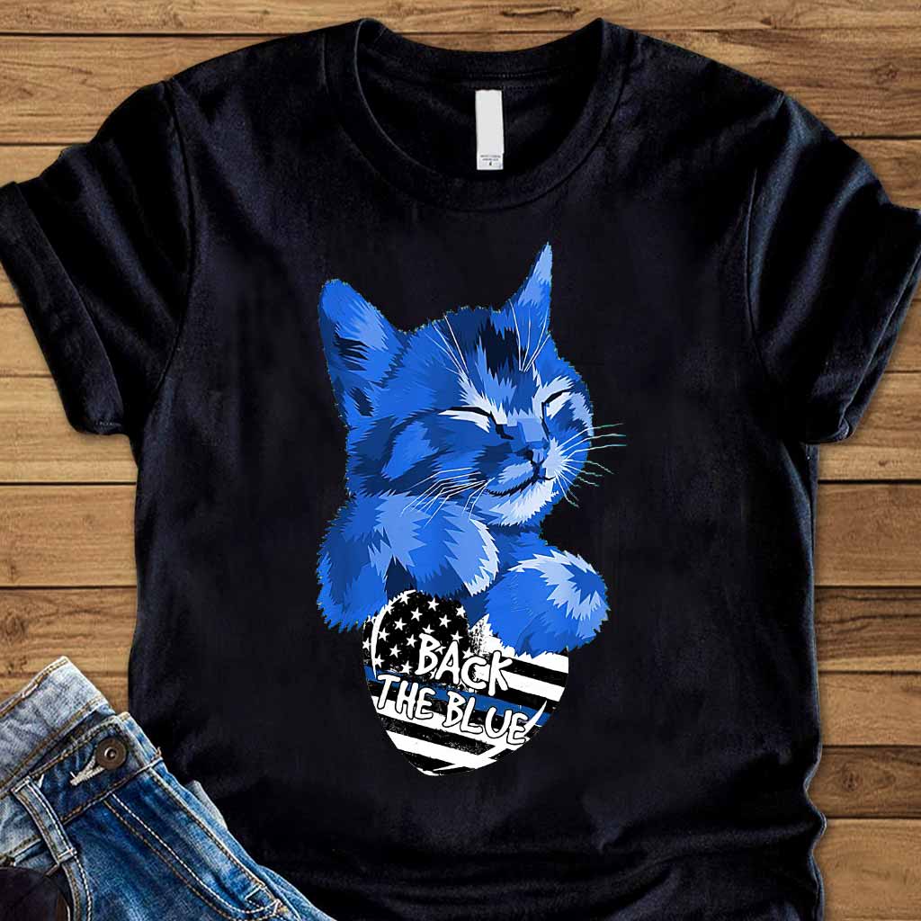 Blue Cat - Police Officer T-shirt And Hoodie 062021