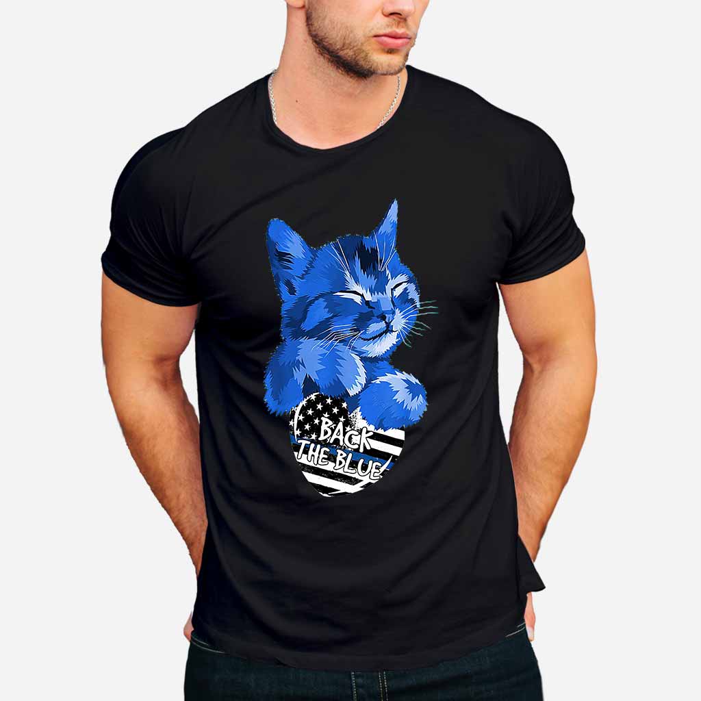 Blue Cat - Police Officer T-shirt And Hoodie 062021