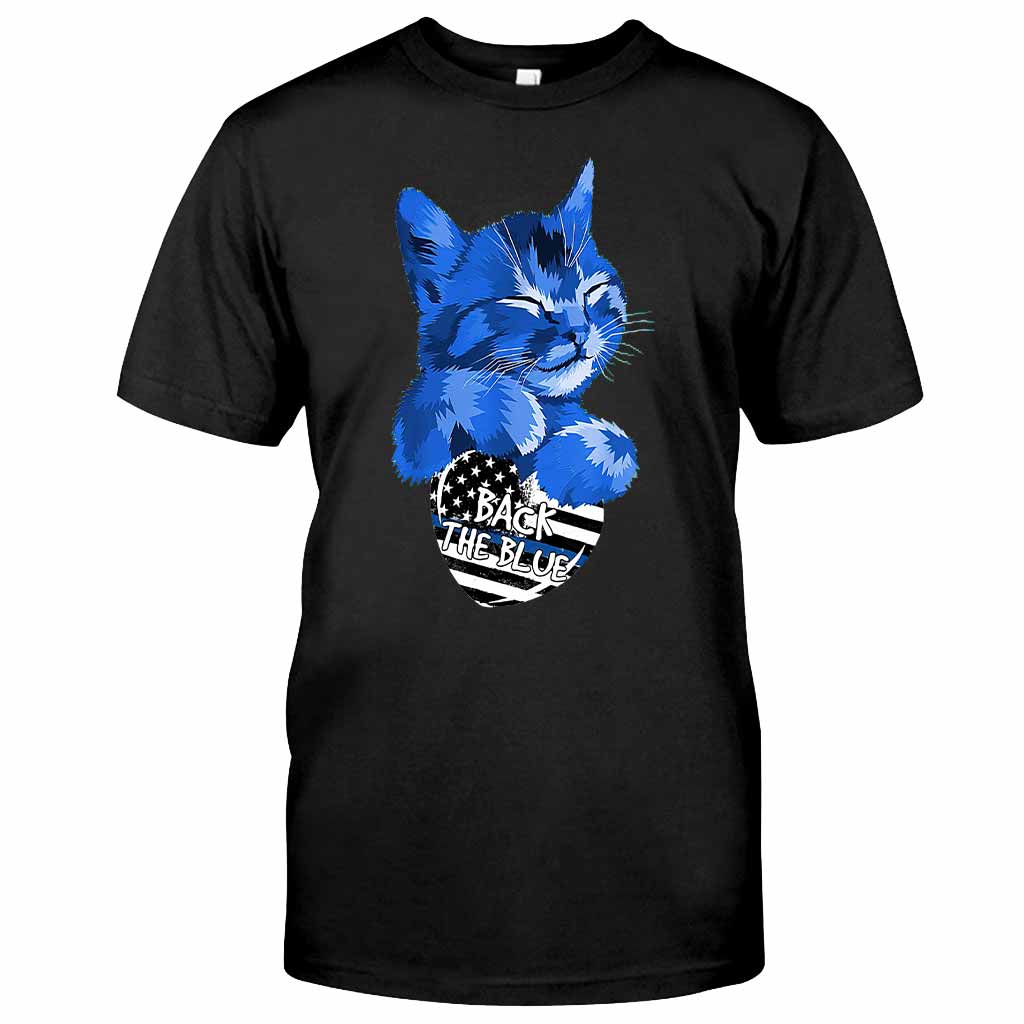 Blue Cat - Police Officer T-shirt And Hoodie 062021