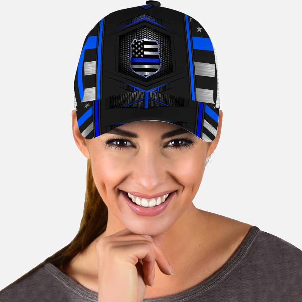 Blue Line - Police Officer Classic Cap With Printed Vent Holes 062021