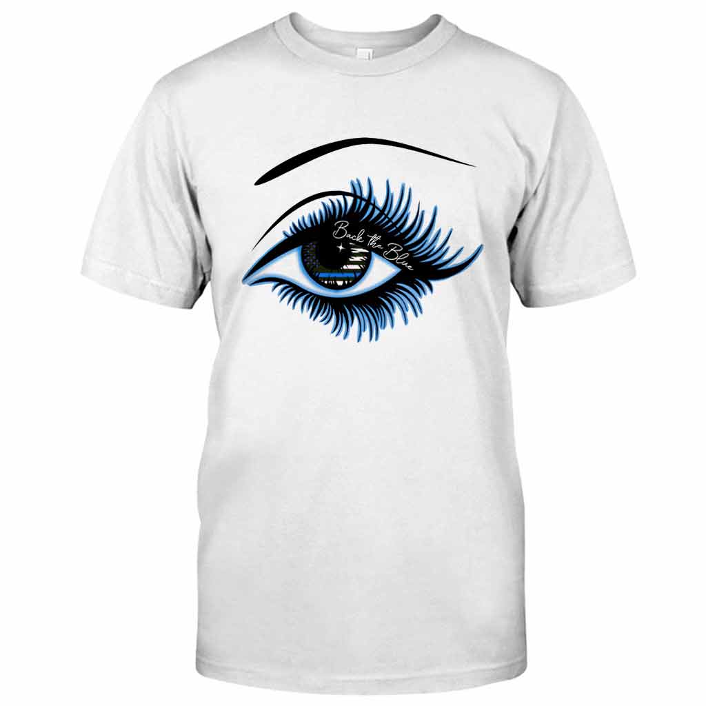 Blue Line Eye - Police Officer T-shirt And Hoodie 062021