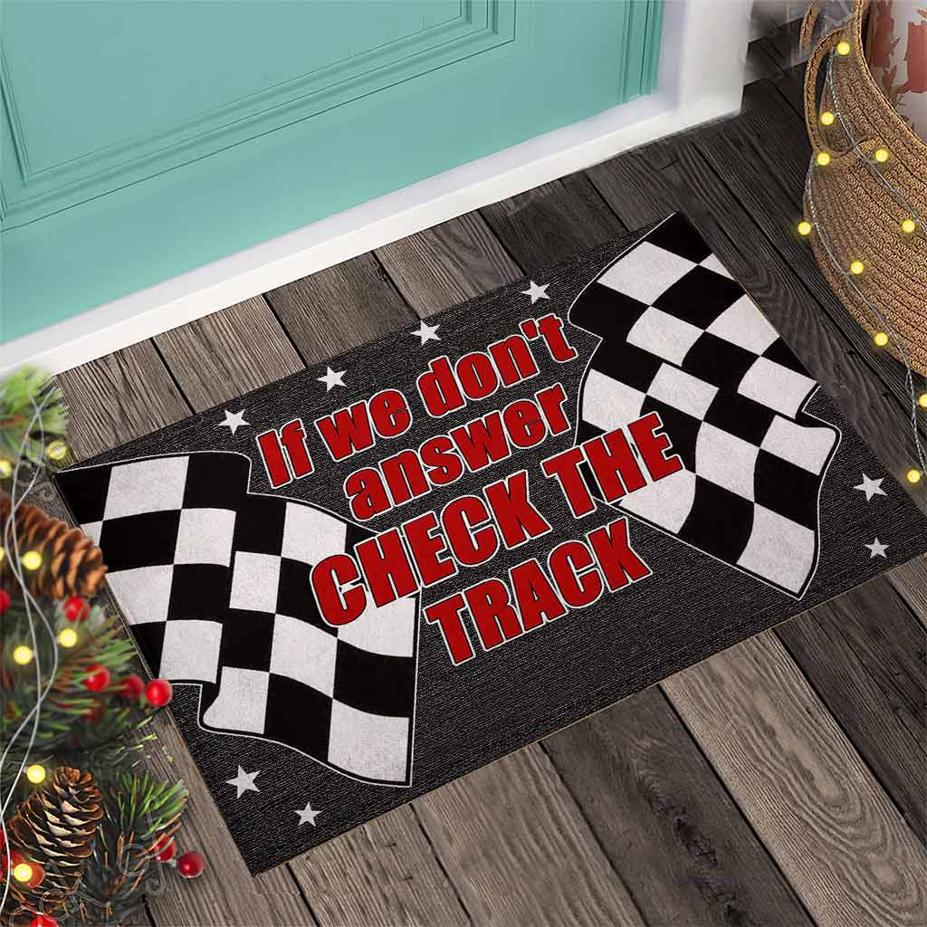 Check The Track - Racing Personalized Doormat 062021