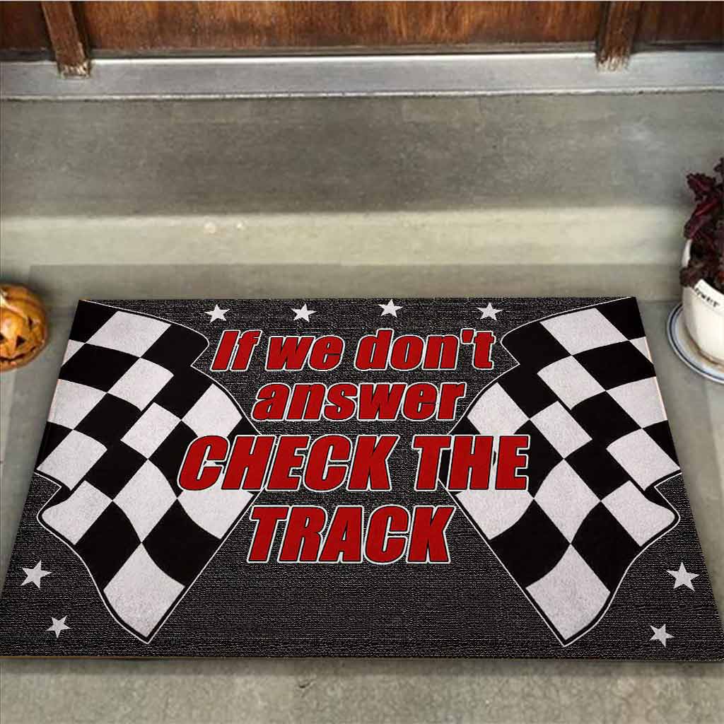 Check The Track - Racing Personalized Doormat 062021