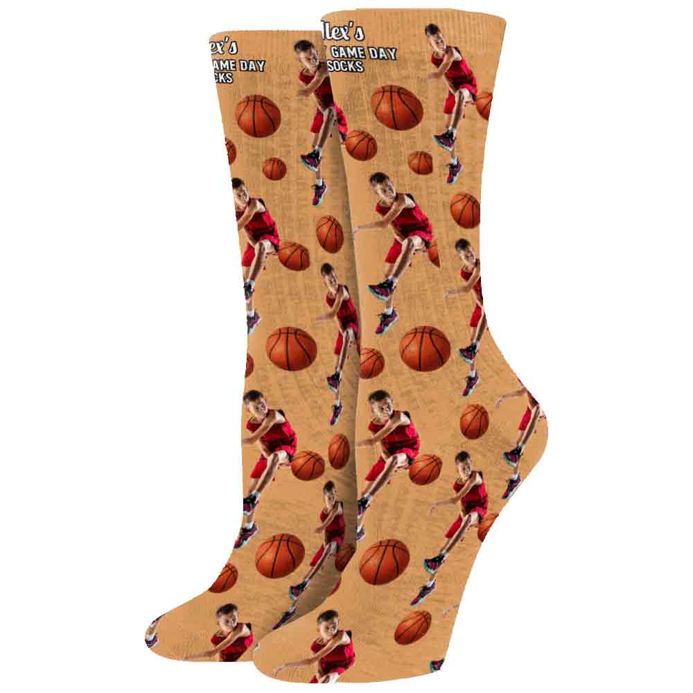 Lucky Game Day Socks - Personalized Basketball Socks