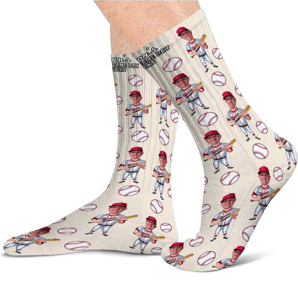 Lucky Game Day Socks - Personalized Baseball Socks