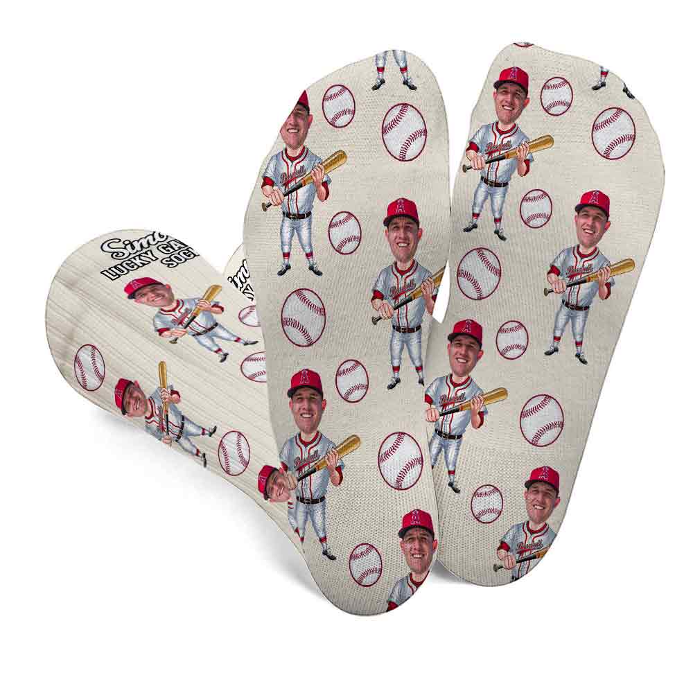 Lucky Game Day Socks - Personalized Baseball Socks