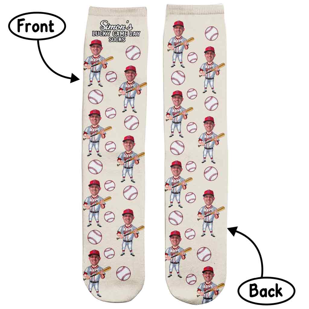 Lucky Game Day Socks - Personalized Baseball Socks