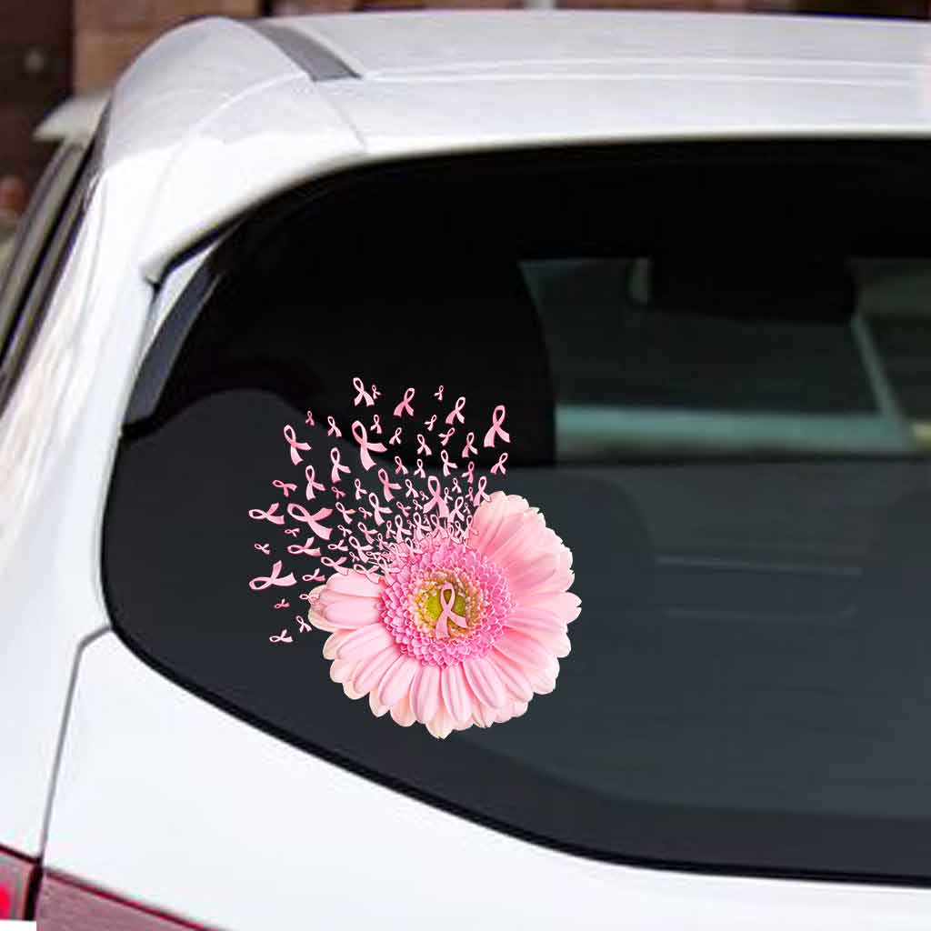 Pink Daisy  - Breast Cancer Awareness Decal Full 072021