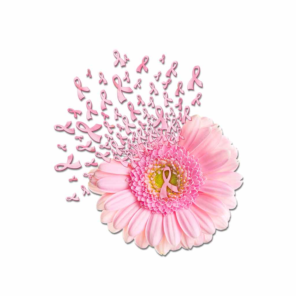 Pink Daisy  - Breast Cancer Awareness Decal Full 072021