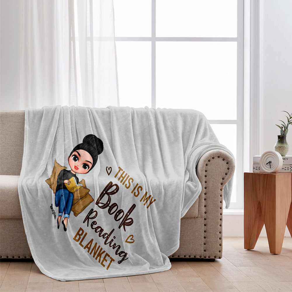 Just A Girl Who Loves Books - Personalized Book Blanket