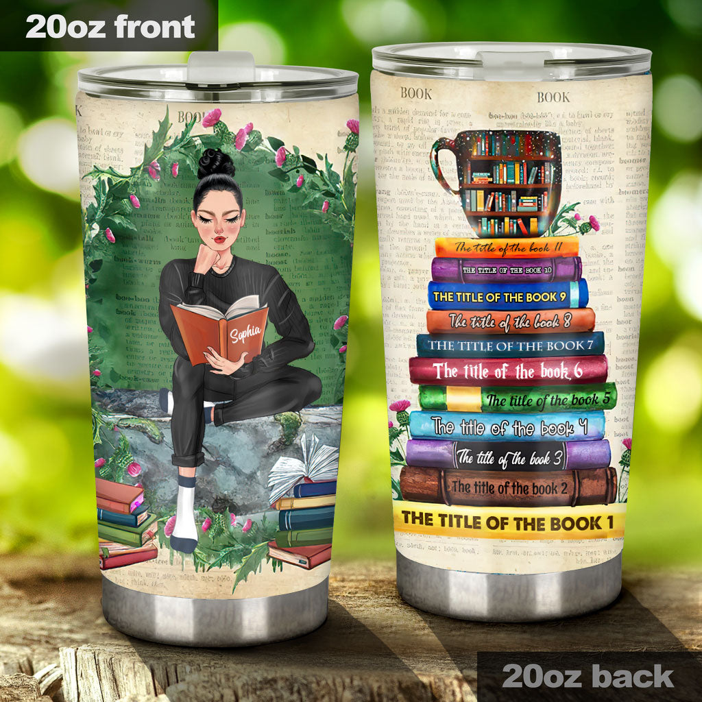 Just A Girl Who Loves Books - Personalized Book Tumbler