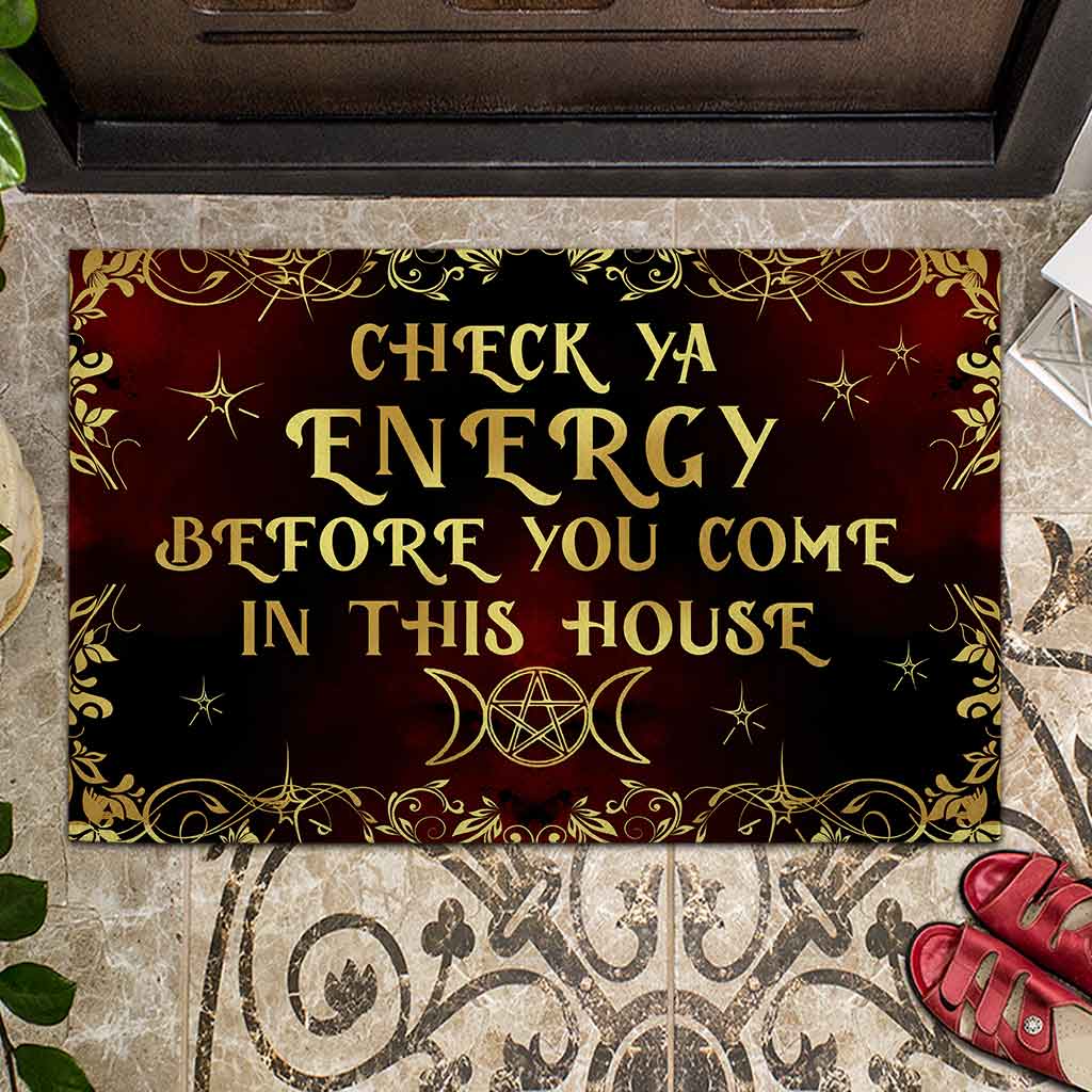Discover Check Ya Energy - Personalized Witch Doormat