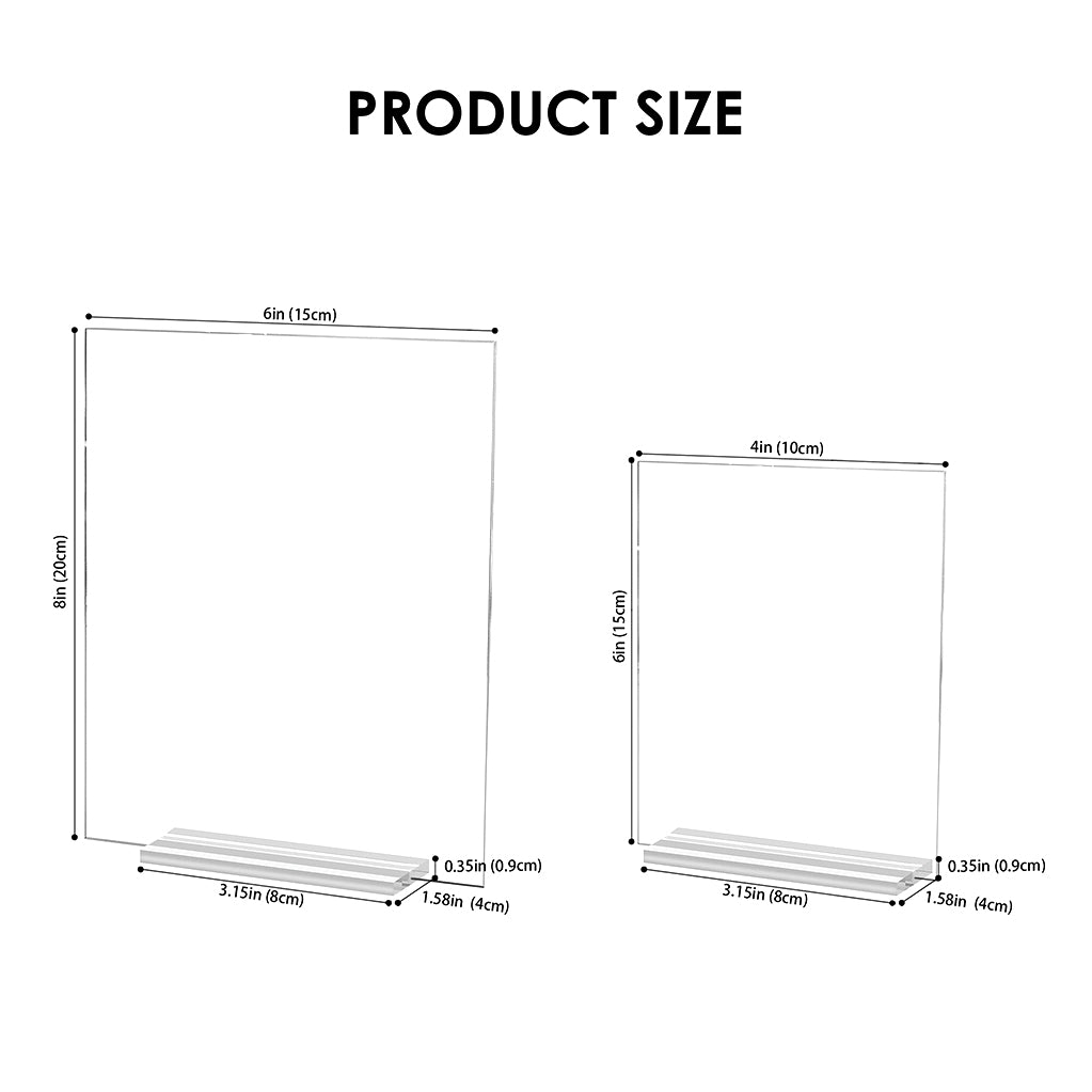 Plaque rectangle plexiglas 15cm/10cm