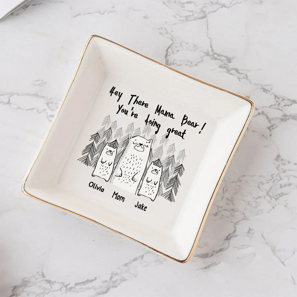 You're Doing Great - Personalized Mother's Day Mother Jewelry Dish