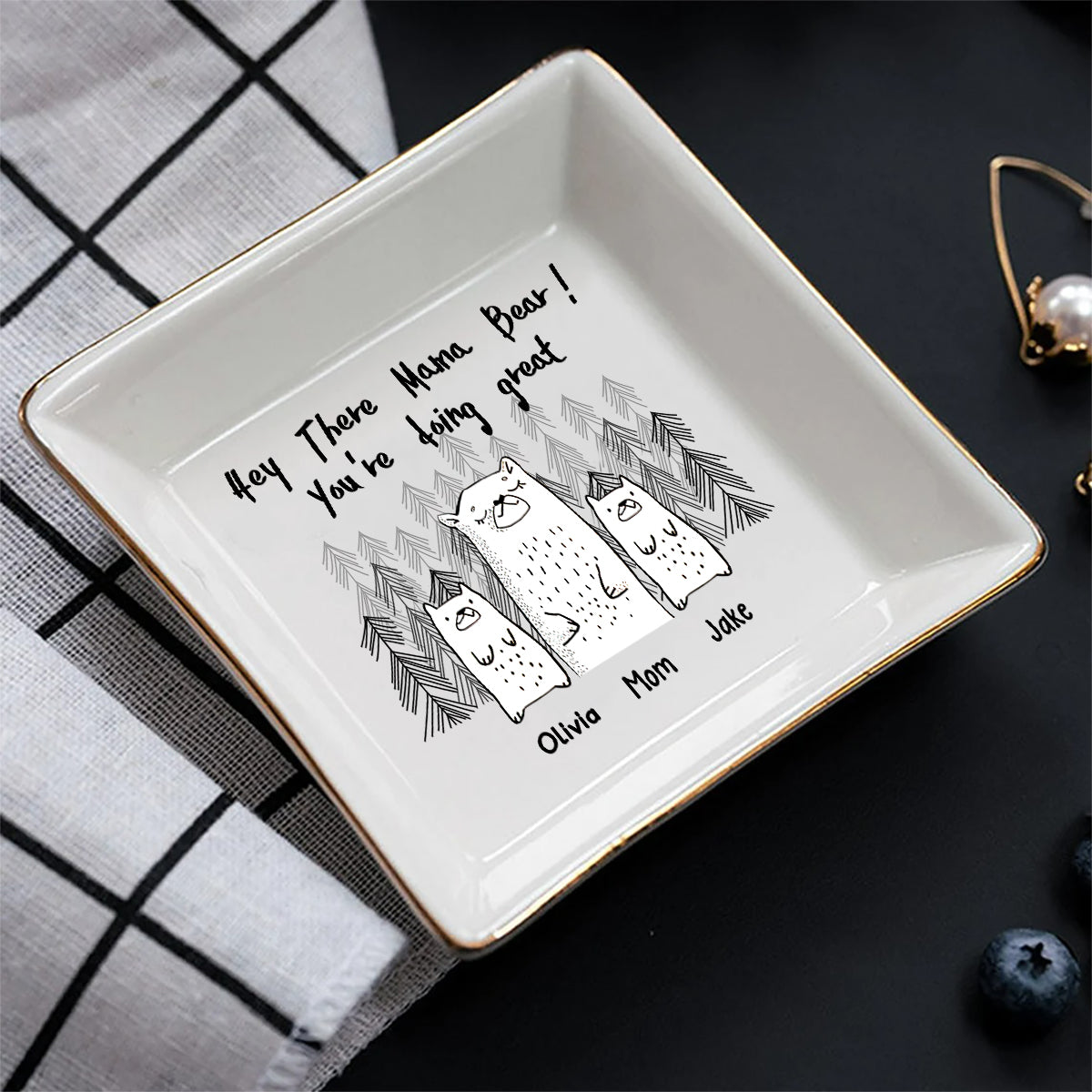 You're Doing Great - Personalized Mother's Day Mother Jewelry Dish