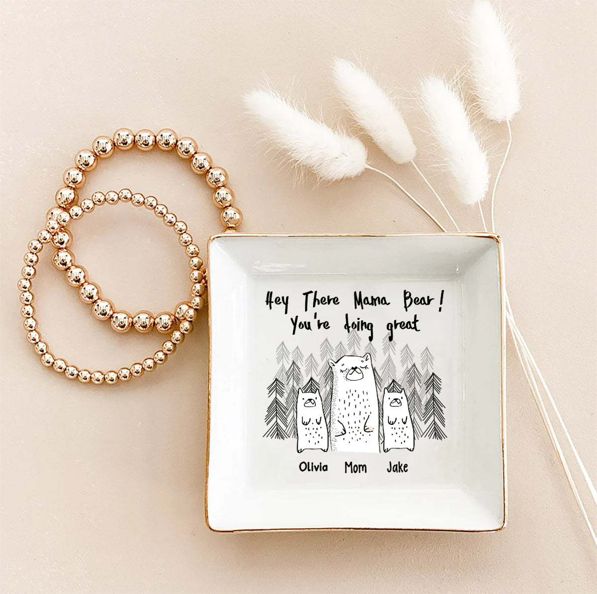 You're Doing Great - Personalized Mother's Day Mother Jewelry Dish