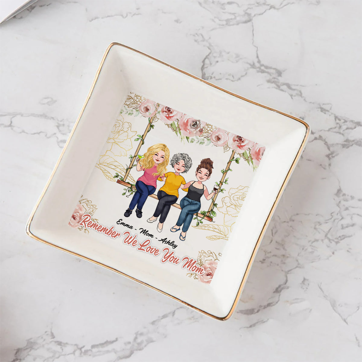 Remember I Love You Mom - Personalized Mother's Day Mother Jewelry Dish