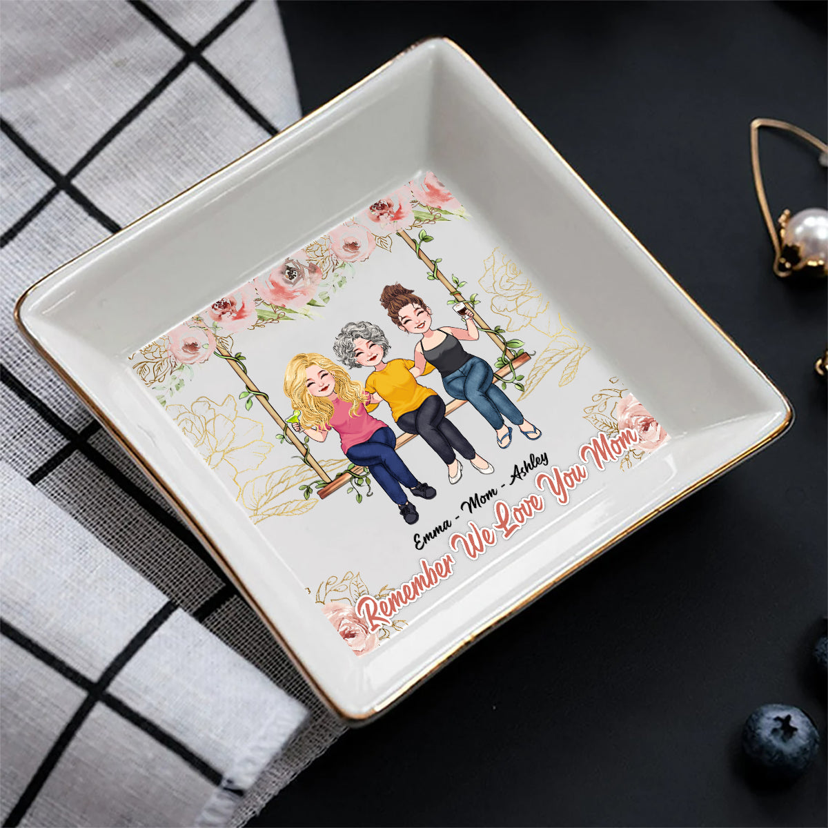 Remember I Love You Mom - Personalized Mother's Day Mother Jewelry Dish