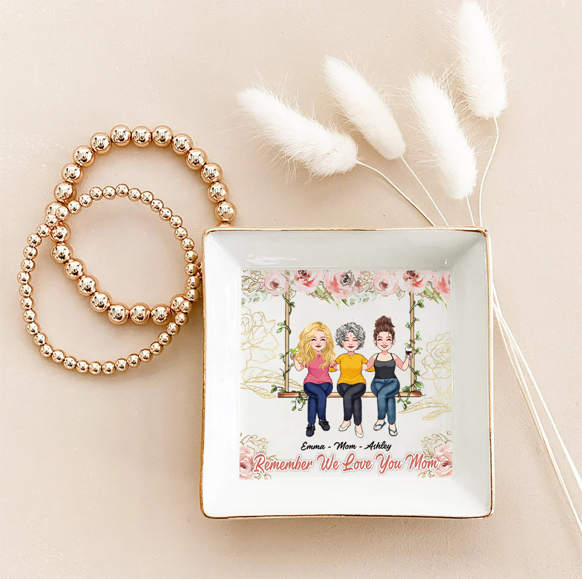 Remember I Love You Mom - Personalized Mother's Day Mother Jewelry Dish