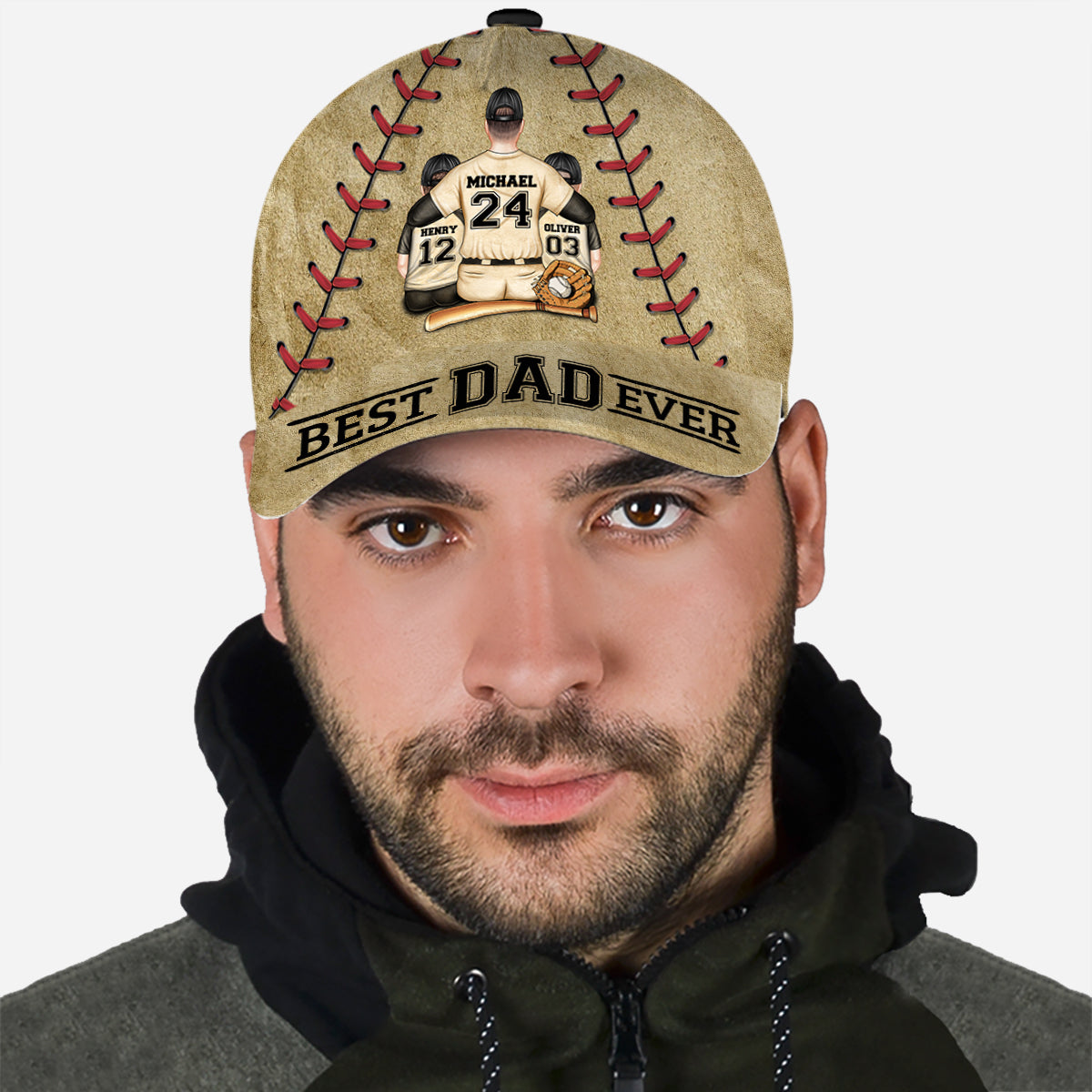 Best Dad Ever - Personalized Baseball Classic Cap