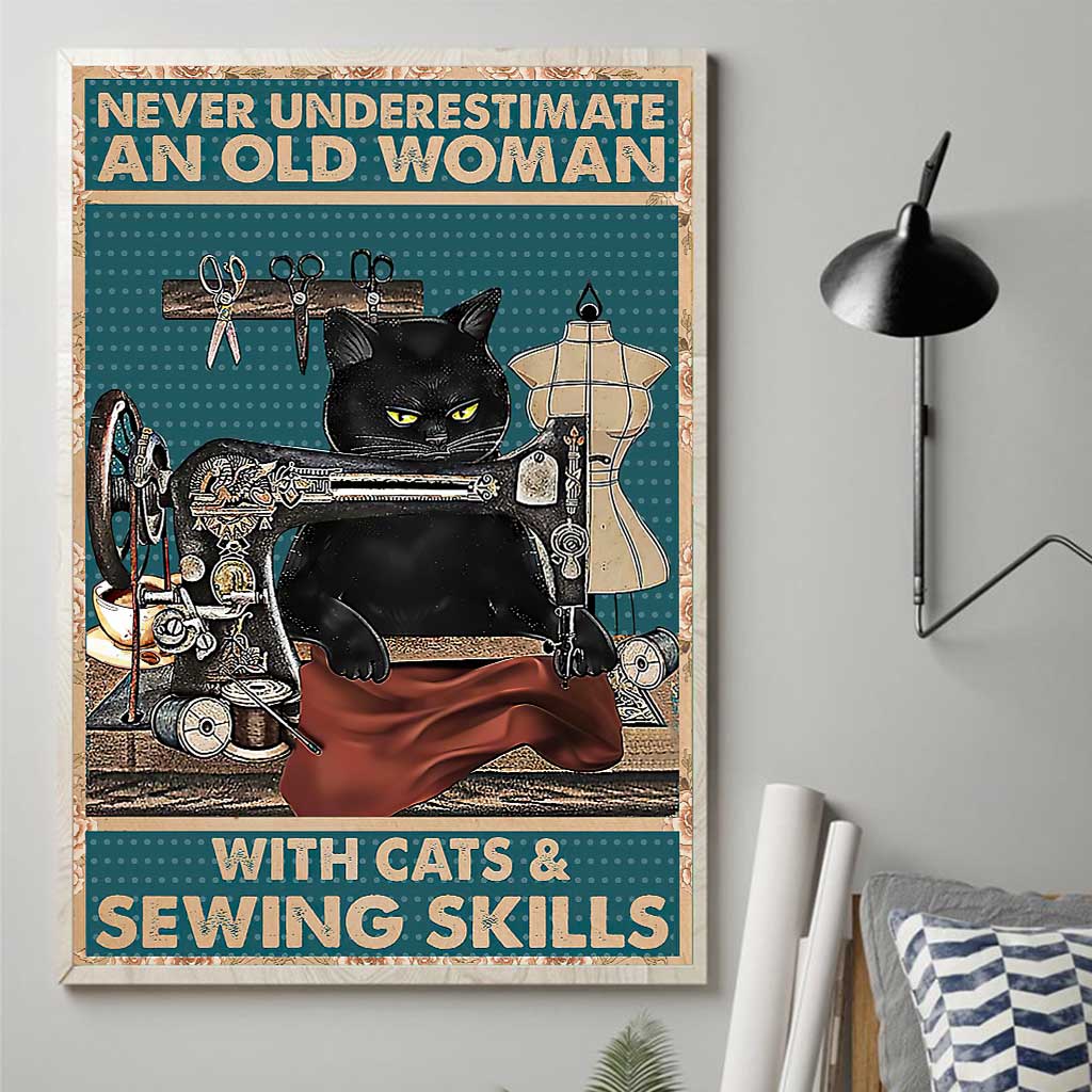 Old Woman - Sewing Poster 062021