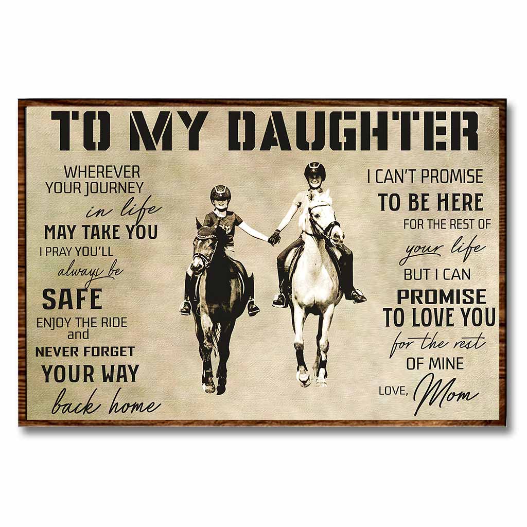 To My Daughter - Horse Poster 062021