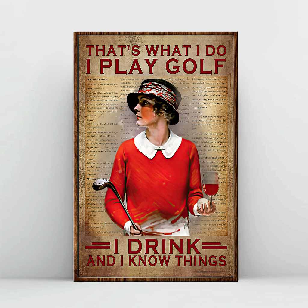 That's What I Do - Golf Poster 062021