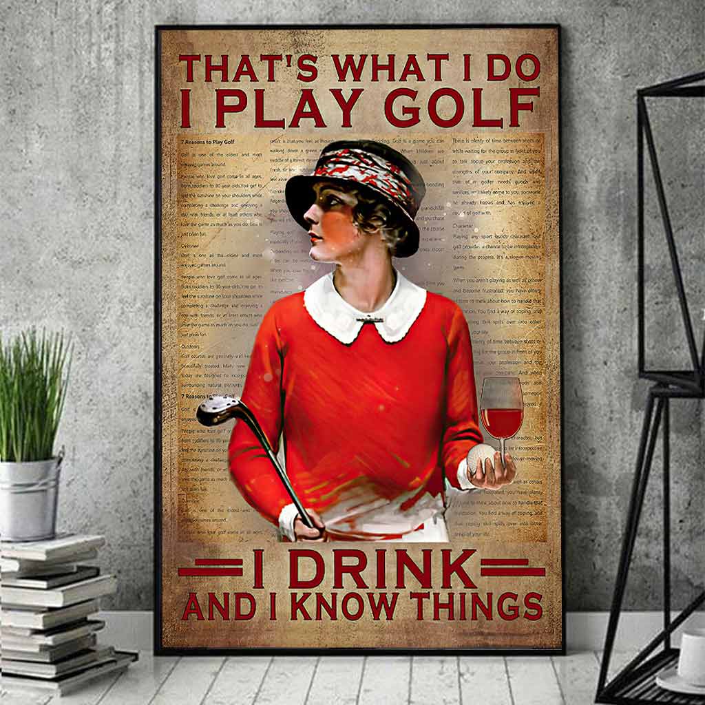 That's What I Do - Golf Poster 062021