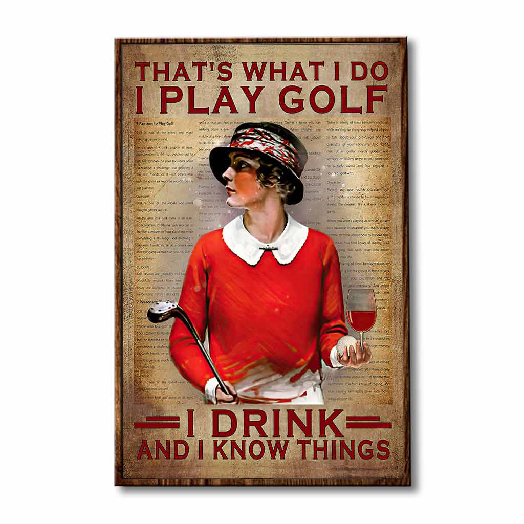 That's What I Do - Golf Poster 062021