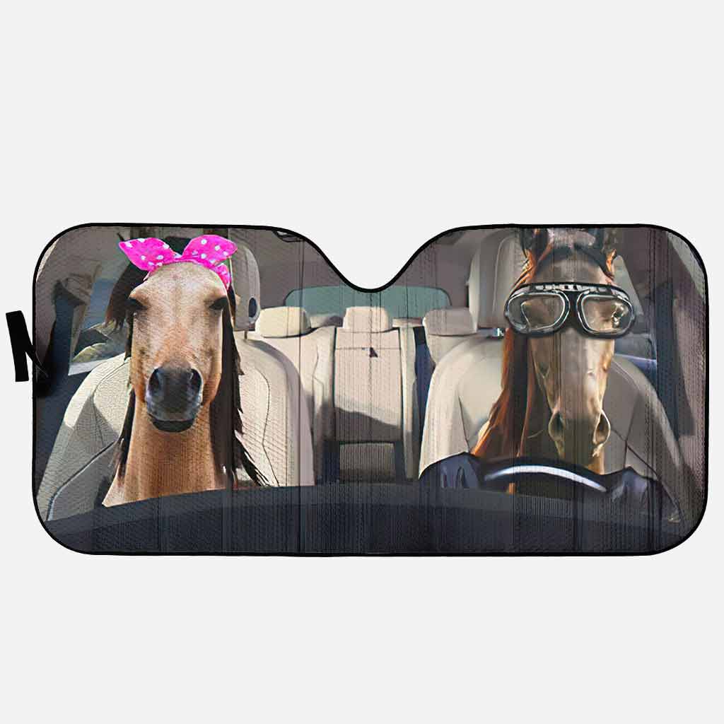 Love Horses - Horse Car Sunshade 062021
