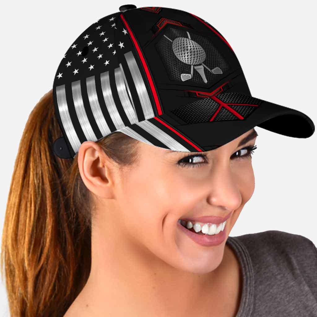 Golf Classic Cap With Printed Vent Holes 062021