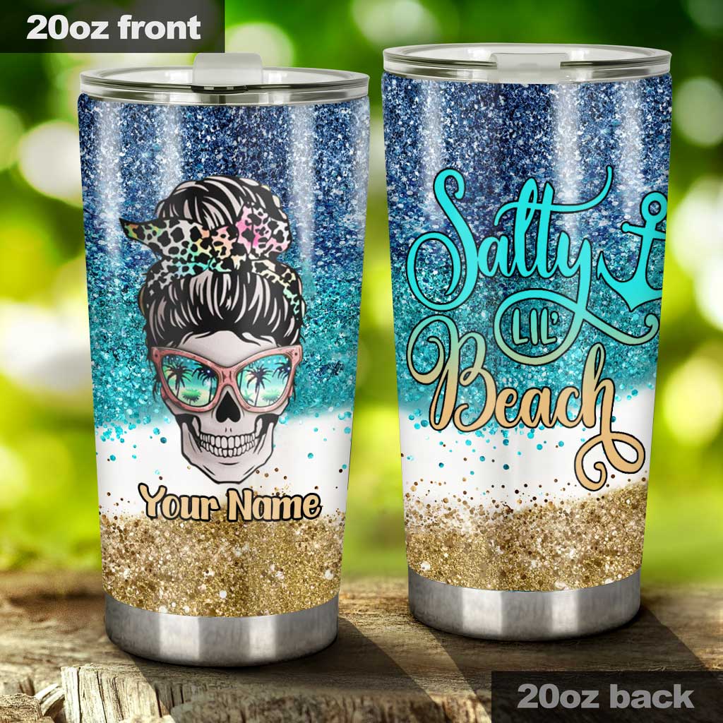 Salty Lil' Beach - Personalized Sea Lover Tumbler