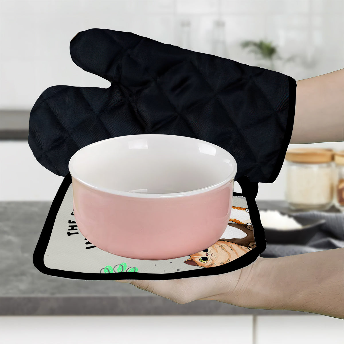 The Secret Ingredient - Personalized Baking Oven Mitts & Pot Holder Set