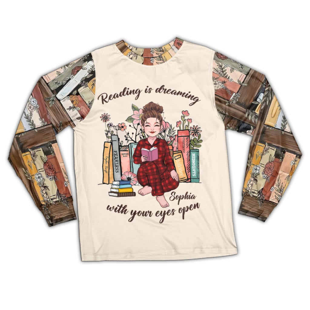 Every Time You Open A Book - Personalized Book Pajamas Set