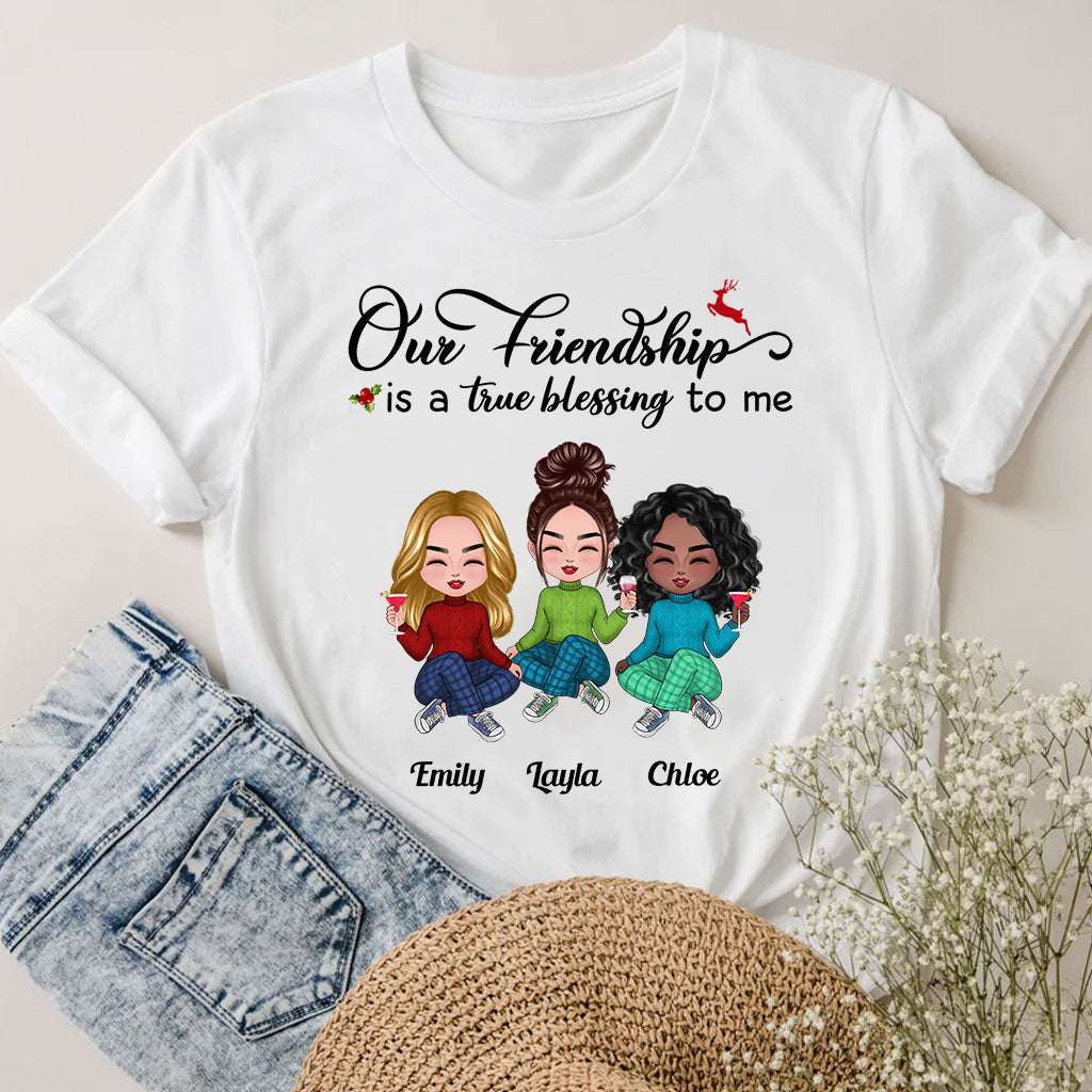 Our Friendship - Personalized Bestie T-shirt and Hoodie