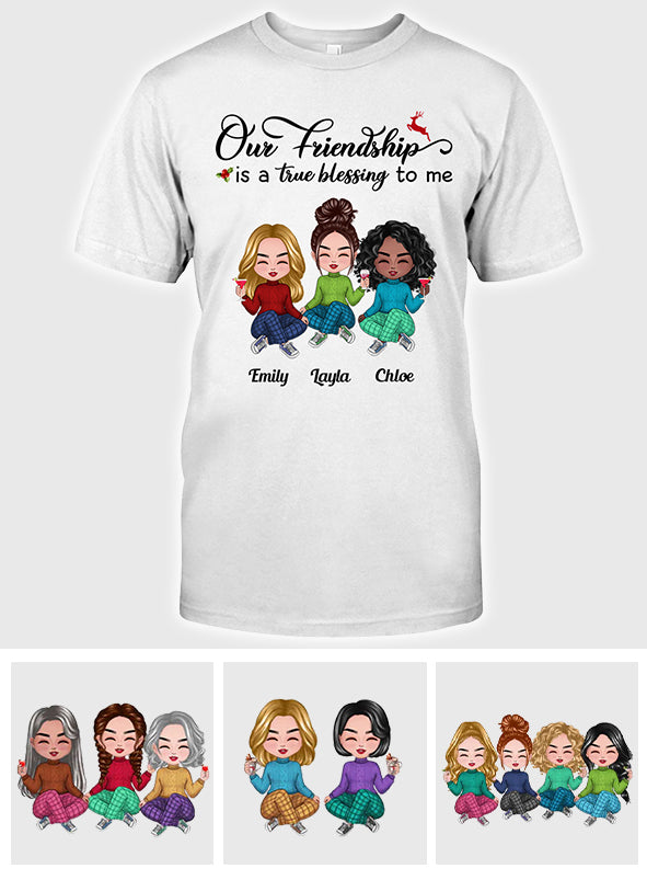 Our Friendship - Personalized Bestie T-shirt and Hoodie