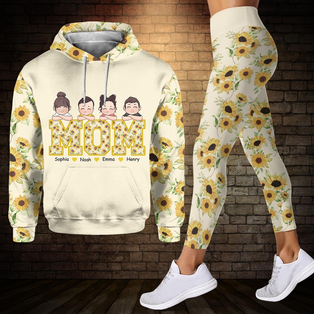 Discover Nana's Flowers - Personalized Mother's Day Grandma Hoodie and Leggings