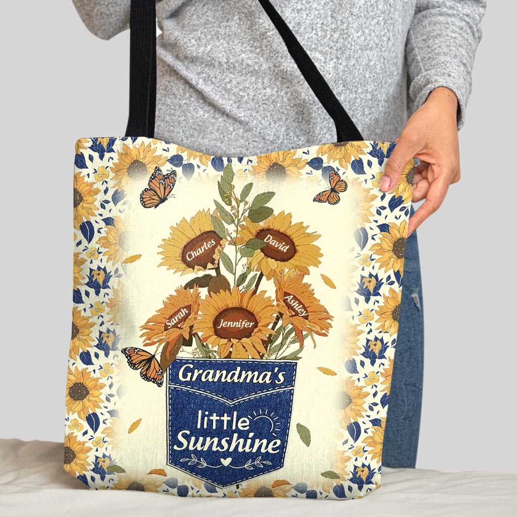 Nana's Flowers - Personalized Mother's Day Grandma Tote Bag