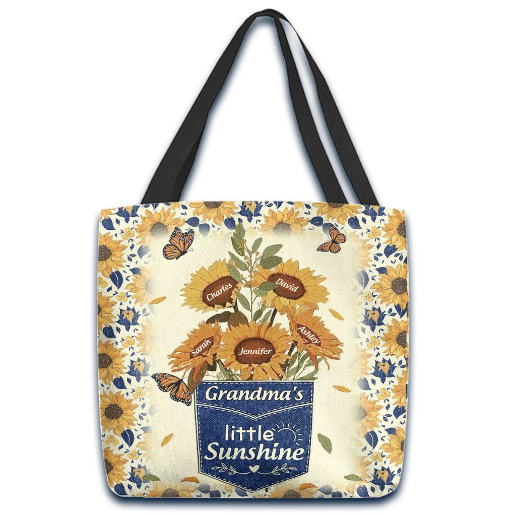 Nana's Flowers - Personalized Mother's Day Grandma Tote Bag