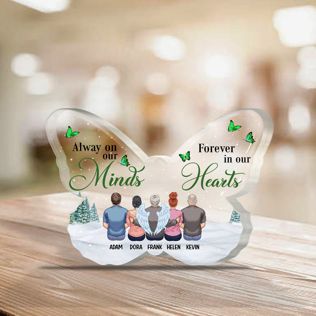 Your Wings Were Ready But Our Hearts Were Not - Personalized Memorial Custom Shaped Acrylic Plaque