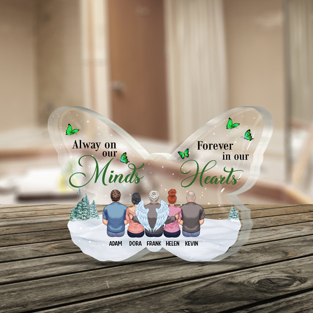 Your Wings Were Ready But Our Hearts Were Not - Personalized Memorial Custom Shaped Acrylic Plaque