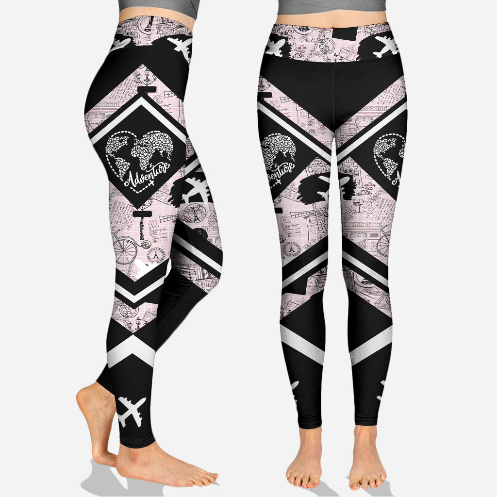 Just A Girl Who Loves Traveling - Personalized Travelling Hoodie and Leggings