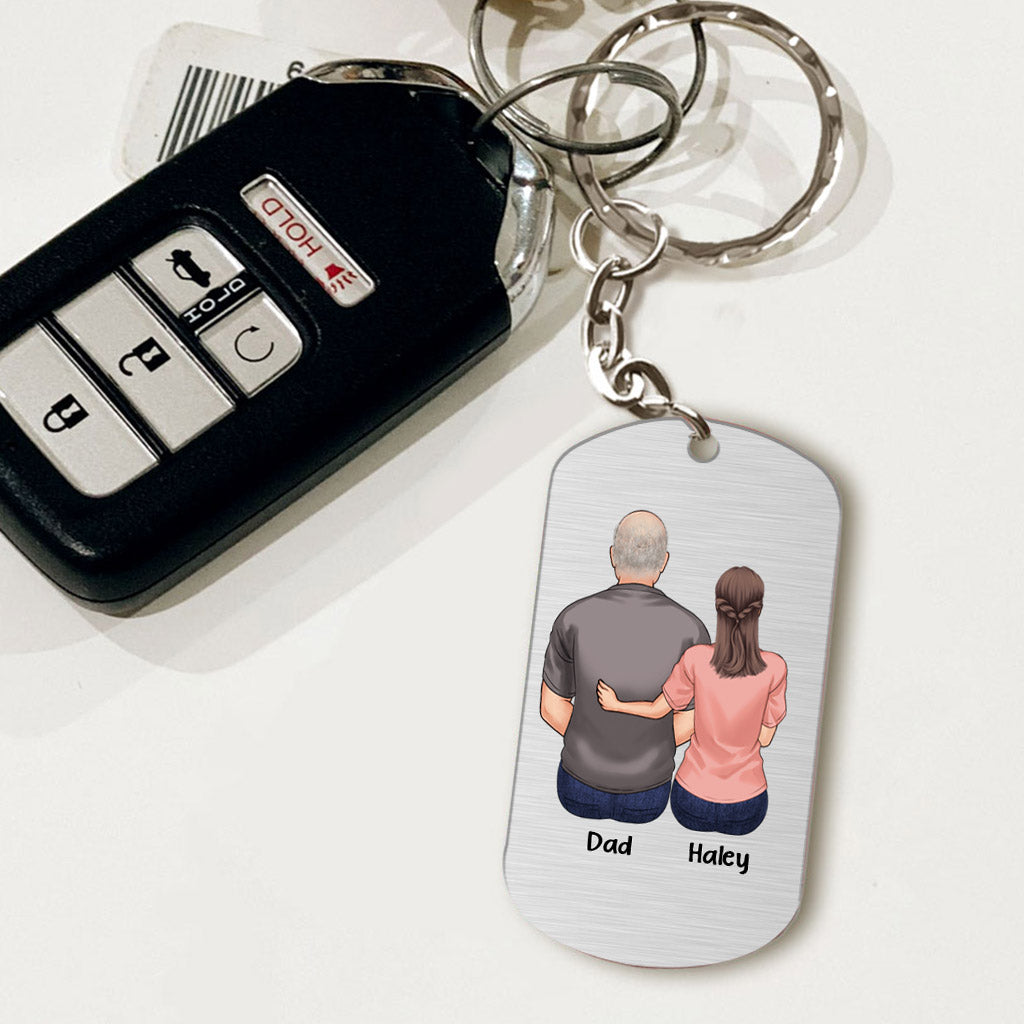 Discover To My Dad - Personalized Father's Day Father Stainless Steel Keychain