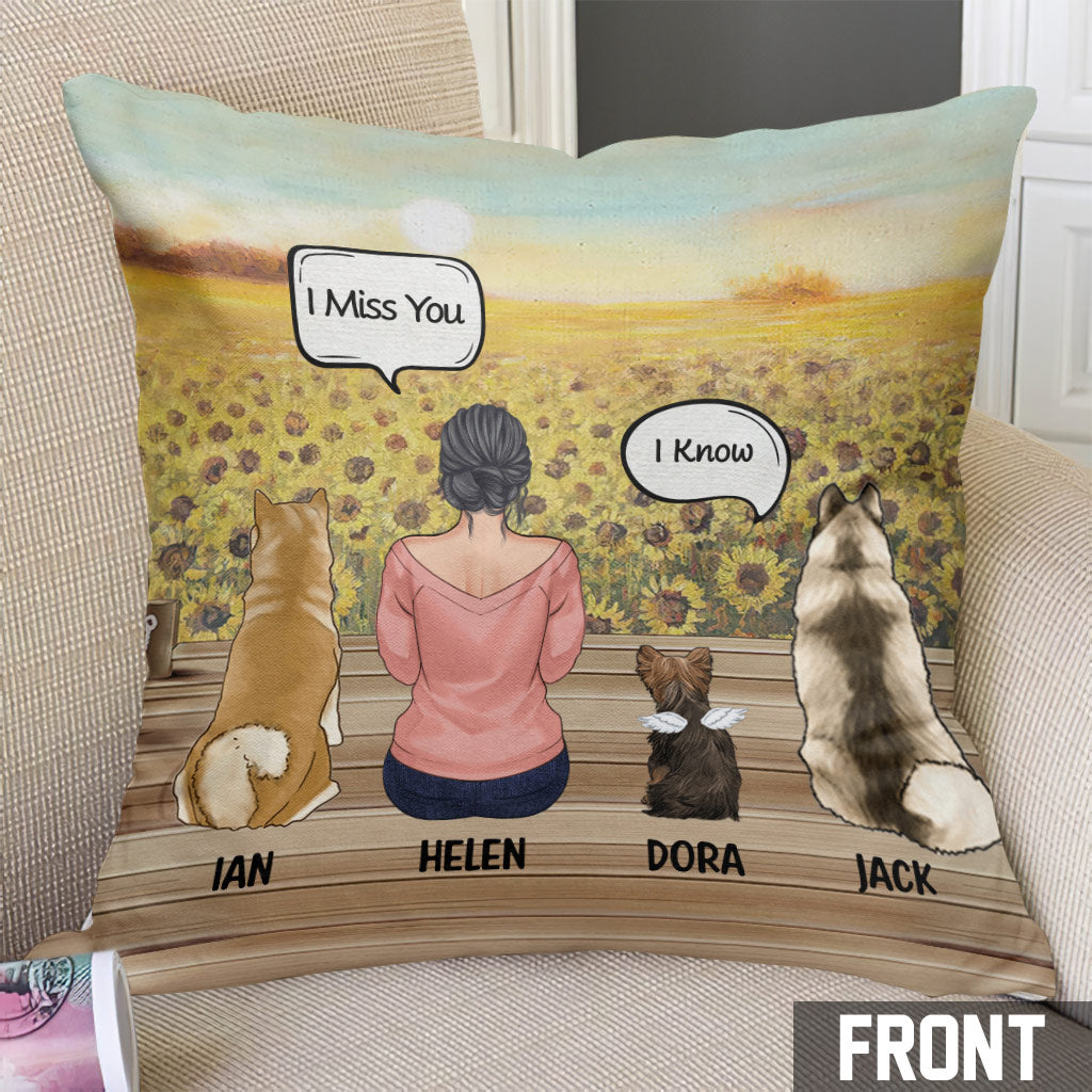 Still Talk About You - Personalized Dog Throw Pillow