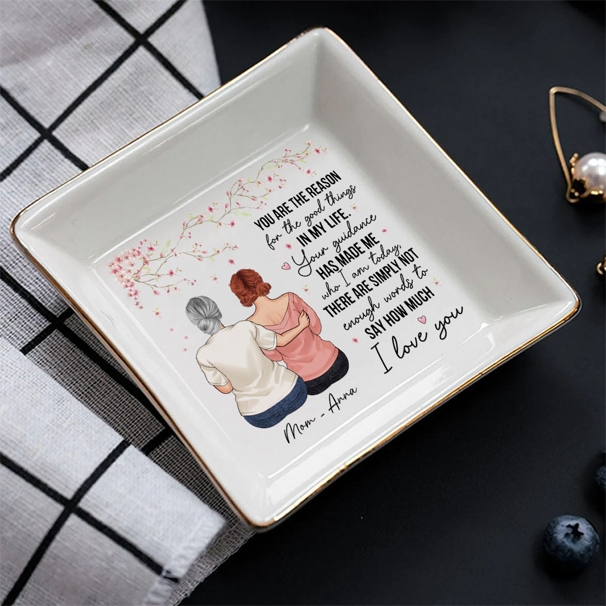 You Are The Reason - Gift for mom, grandma - Personalized Jewelry Dish