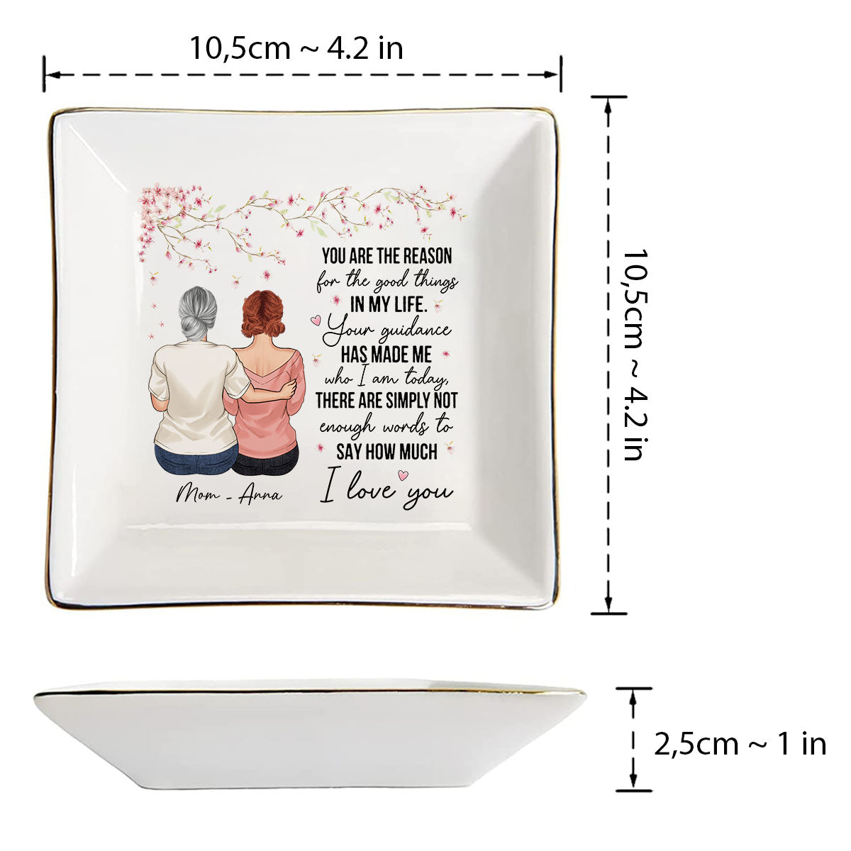 You Are The Reason - Gift for mom, grandma - Personalized Jewelry Dish